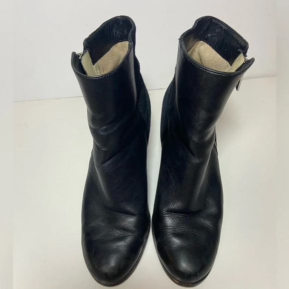 Michael Kors Ankle zip heel leather boots Sz  9.5 - Picture 5 of 11